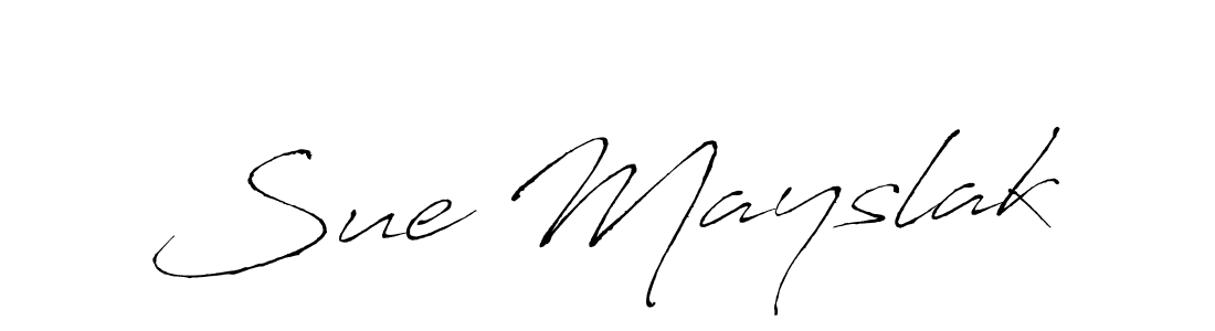 Also You can easily find your signature by using the search form. We will create Sue Mayslak name handwritten signature images for you free of cost using Antro_Vectra sign style. Sue Mayslak signature style 6 images and pictures png