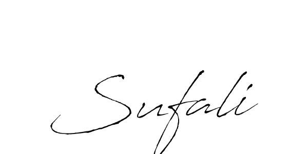 Use a signature maker to create a handwritten signature online. With this signature software, you can design (Antro_Vectra) your own signature for name Sufali. Sufali signature style 6 images and pictures png