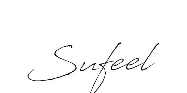 Sufeel stylish signature style. Best Handwritten Sign (Antro_Vectra) for my name. Handwritten Signature Collection Ideas for my name Sufeel. Sufeel signature style 6 images and pictures png