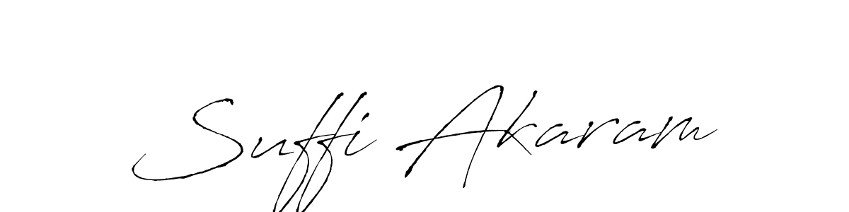 How to make Suffi Akaram signature? Antro_Vectra is a professional autograph style. Create handwritten signature for Suffi Akaram name. Suffi Akaram signature style 6 images and pictures png