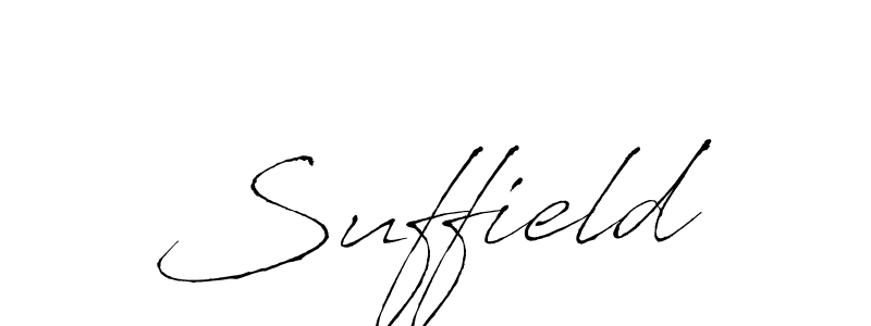Design your own signature with our free online signature maker. With this signature software, you can create a handwritten (Antro_Vectra) signature for name Suffield. Suffield signature style 6 images and pictures png