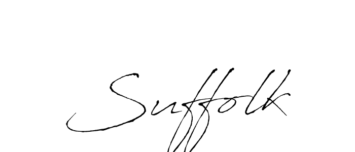 You should practise on your own different ways (Antro_Vectra) to write your name (Suffolk) in signature. don't let someone else do it for you. Suffolk signature style 6 images and pictures png