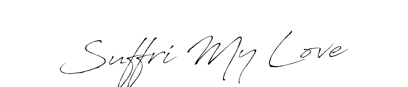 Similarly Antro_Vectra is the best handwritten signature design. Signature creator online .You can use it as an online autograph creator for name Suffri My Love. Suffri My Love signature style 6 images and pictures png
