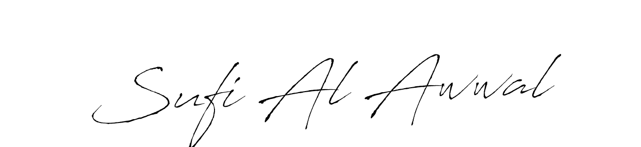 Also You can easily find your signature by using the search form. We will create Sufi Al Awwal name handwritten signature images for you free of cost using Antro_Vectra sign style. Sufi Al Awwal signature style 6 images and pictures png