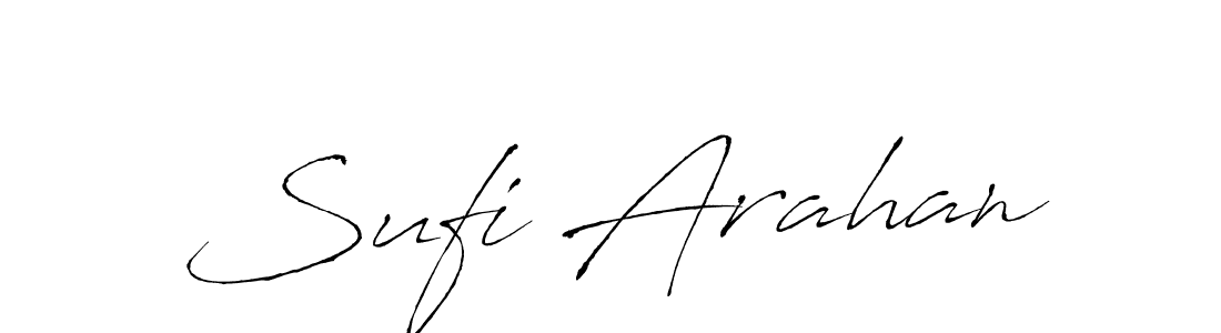 Sufi Arahan stylish signature style. Best Handwritten Sign (Antro_Vectra) for my name. Handwritten Signature Collection Ideas for my name Sufi Arahan. Sufi Arahan signature style 6 images and pictures png