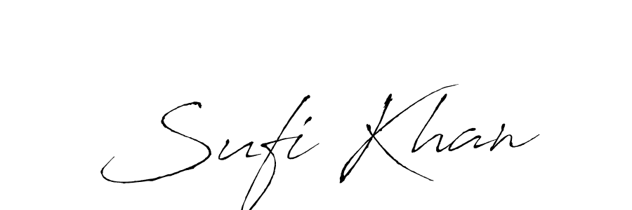 Sufi Khan stylish signature style. Best Handwritten Sign (Antro_Vectra) for my name. Handwritten Signature Collection Ideas for my name Sufi Khan. Sufi Khan signature style 6 images and pictures png