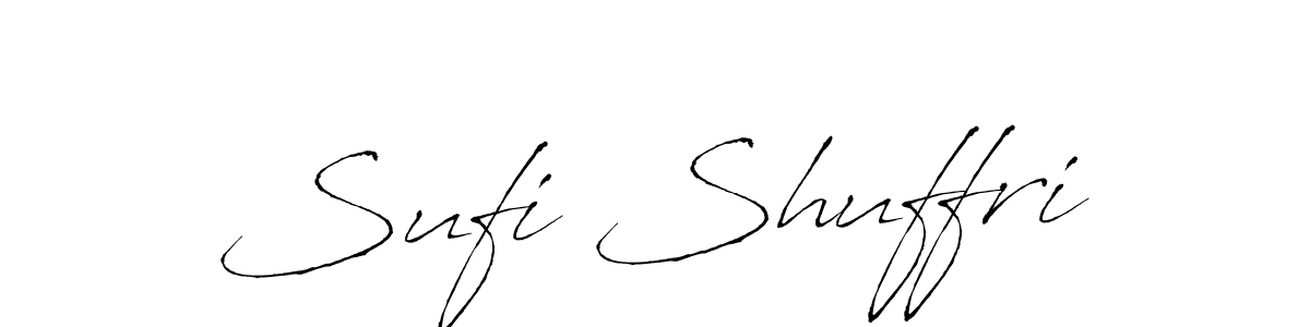 Make a beautiful signature design for name Sufi Shuffri. With this signature (Antro_Vectra) style, you can create a handwritten signature for free. Sufi Shuffri signature style 6 images and pictures png