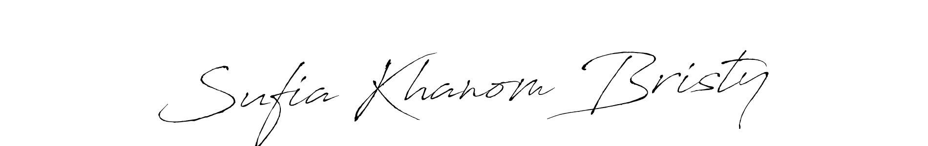 Similarly Antro_Vectra is the best handwritten signature design. Signature creator online .You can use it as an online autograph creator for name Sufia Khanom Bristy. Sufia Khanom Bristy signature style 6 images and pictures png