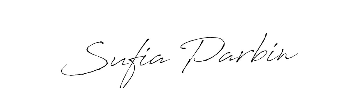 Antro_Vectra is a professional signature style that is perfect for those who want to add a touch of class to their signature. It is also a great choice for those who want to make their signature more unique. Get Sufia Parbin name to fancy signature for free. Sufia Parbin signature style 6 images and pictures png