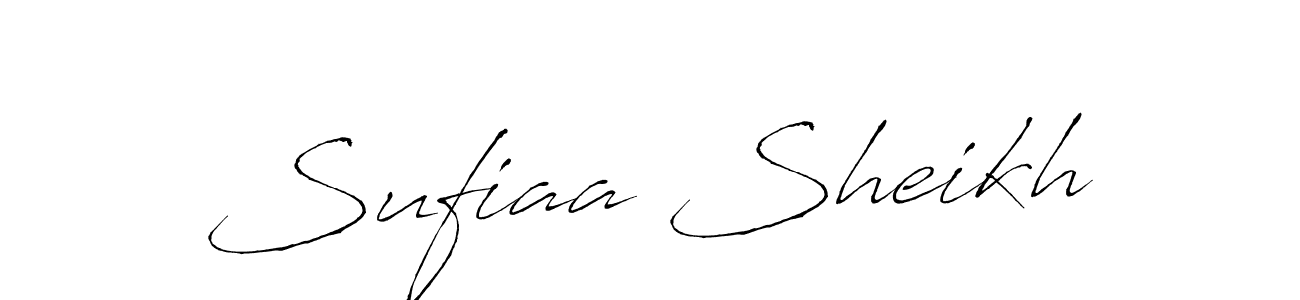 The best way (Antro_Vectra) to make a short signature is to pick only two or three words in your name. The name Sufiaa Sheikh include a total of six letters. For converting this name. Sufiaa Sheikh signature style 6 images and pictures png