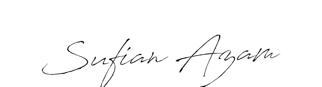 You should practise on your own different ways (Antro_Vectra) to write your name (Sufian Azam) in signature. don't let someone else do it for you. Sufian Azam signature style 6 images and pictures png