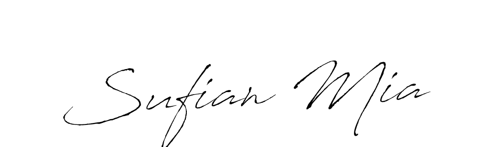 How to make Sufian Mia name signature. Use Antro_Vectra style for creating short signs online. This is the latest handwritten sign. Sufian Mia signature style 6 images and pictures png