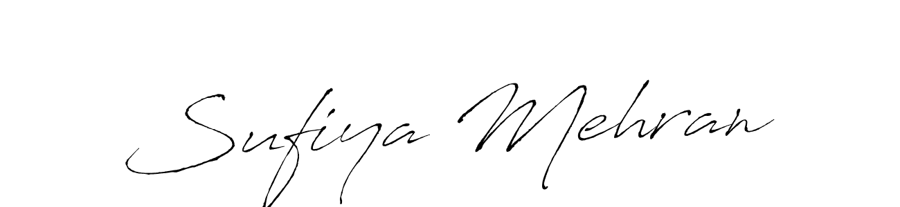 Also You can easily find your signature by using the search form. We will create Sufiya Mehran name handwritten signature images for you free of cost using Antro_Vectra sign style. Sufiya Mehran signature style 6 images and pictures png