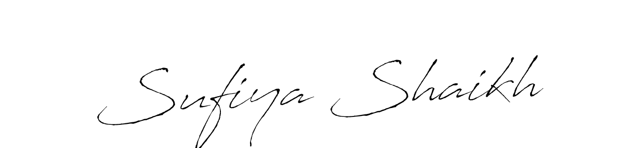 Design your own signature with our free online signature maker. With this signature software, you can create a handwritten (Antro_Vectra) signature for name Sufiya Shaikh. Sufiya Shaikh signature style 6 images and pictures png