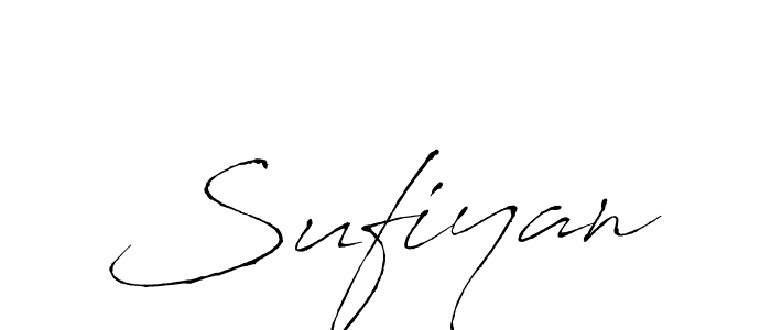 Create a beautiful signature design for name Sufiyan. With this signature (Antro_Vectra) fonts, you can make a handwritten signature for free. Sufiyan signature style 6 images and pictures png