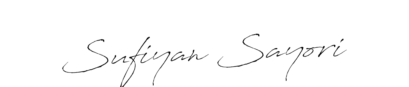 Antro_Vectra is a professional signature style that is perfect for those who want to add a touch of class to their signature. It is also a great choice for those who want to make their signature more unique. Get Sufiyan Sayori name to fancy signature for free. Sufiyan Sayori signature style 6 images and pictures png