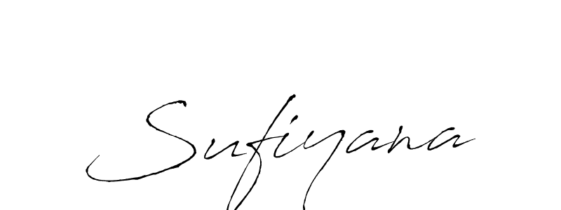 Use a signature maker to create a handwritten signature online. With this signature software, you can design (Antro_Vectra) your own signature for name Sufiyana. Sufiyana signature style 6 images and pictures png