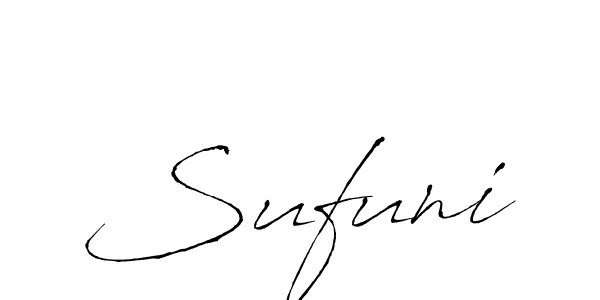 How to make Sufuni name signature. Use Antro_Vectra style for creating short signs online. This is the latest handwritten sign. Sufuni signature style 6 images and pictures png