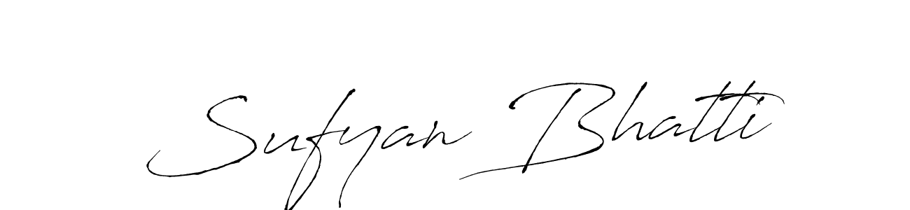 How to make Sufyan Bhatti signature? Antro_Vectra is a professional autograph style. Create handwritten signature for Sufyan Bhatti name. Sufyan Bhatti signature style 6 images and pictures png
