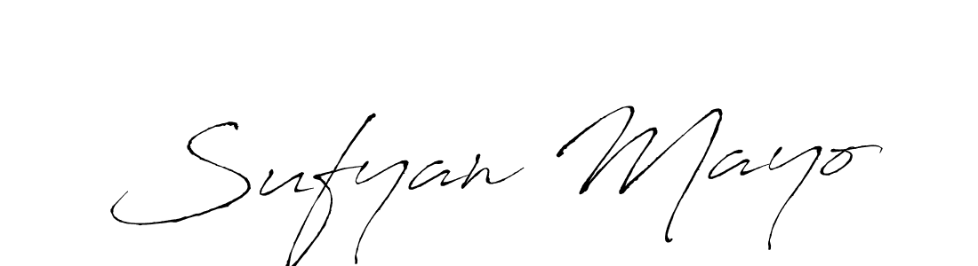 Design your own signature with our free online signature maker. With this signature software, you can create a handwritten (Antro_Vectra) signature for name Sufyan Mayo. Sufyan Mayo signature style 6 images and pictures png