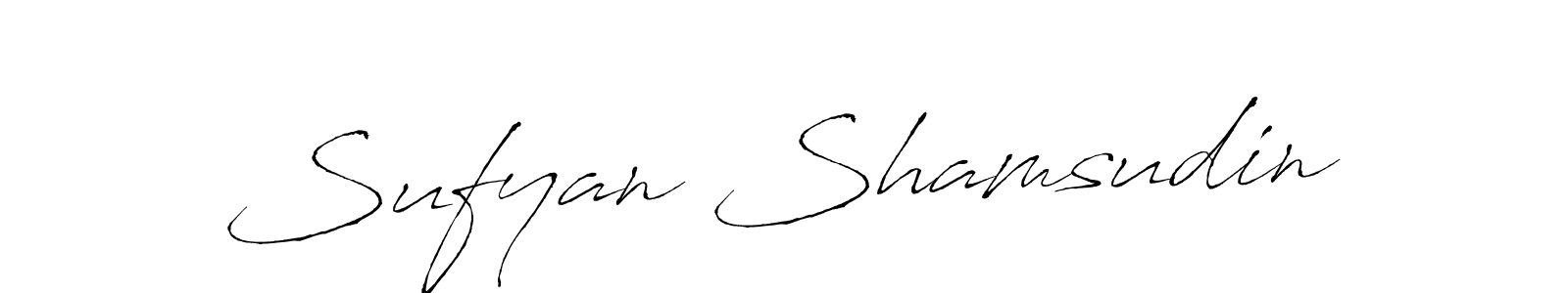 The best way (Antro_Vectra) to make a short signature is to pick only two or three words in your name. The name Sufyan Shamsudin include a total of six letters. For converting this name. Sufyan Shamsudin signature style 6 images and pictures png