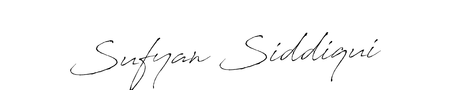 Design your own signature with our free online signature maker. With this signature software, you can create a handwritten (Antro_Vectra) signature for name Sufyan Siddiqui. Sufyan Siddiqui signature style 6 images and pictures png