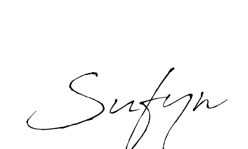Also we have Sufyn name is the best signature style. Create professional handwritten signature collection using Antro_Vectra autograph style. Sufyn signature style 6 images and pictures png