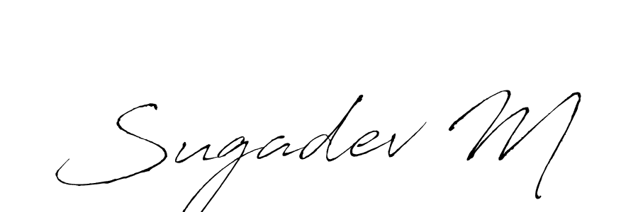 Make a beautiful signature design for name Sugadev M. With this signature (Antro_Vectra) style, you can create a handwritten signature for free. Sugadev M signature style 6 images and pictures png