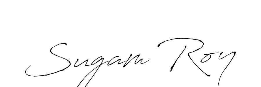 Create a beautiful signature design for name Sugam Roy. With this signature (Antro_Vectra) fonts, you can make a handwritten signature for free. Sugam Roy signature style 6 images and pictures png