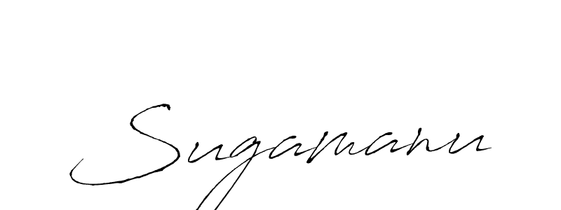 Use a signature maker to create a handwritten signature online. With this signature software, you can design (Antro_Vectra) your own signature for name Sugamanu. Sugamanu signature style 6 images and pictures png