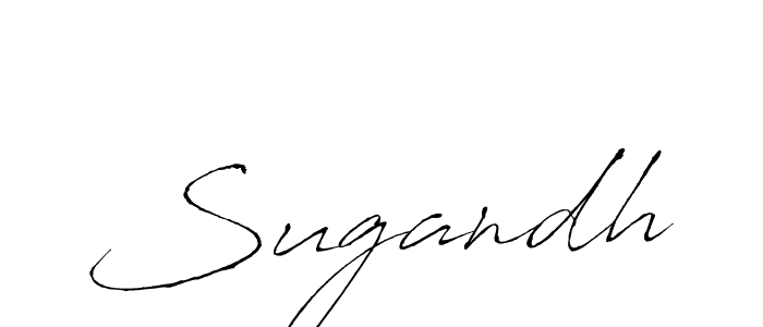 Make a beautiful signature design for name Sugandh. With this signature (Antro_Vectra) style, you can create a handwritten signature for free. Sugandh signature style 6 images and pictures png