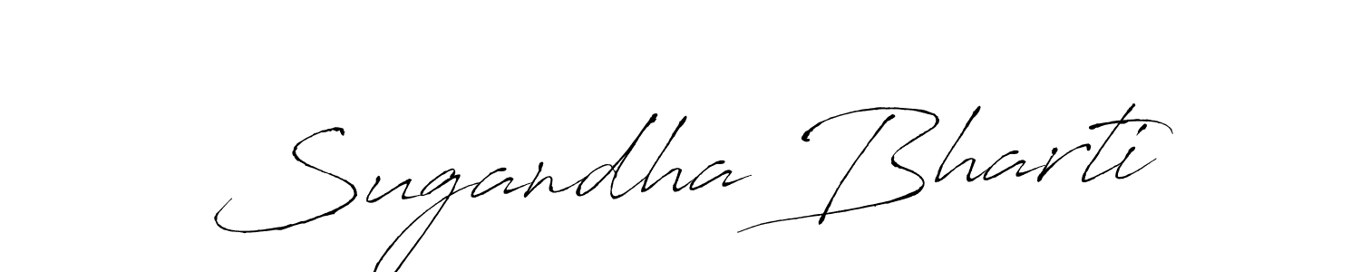 It looks lik you need a new signature style for name Sugandha Bharti. Design unique handwritten (Antro_Vectra) signature with our free signature maker in just a few clicks. Sugandha Bharti signature style 6 images and pictures png