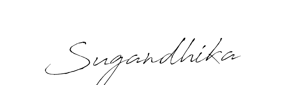 Design your own signature with our free online signature maker. With this signature software, you can create a handwritten (Antro_Vectra) signature for name Sugandhika. Sugandhika signature style 6 images and pictures png