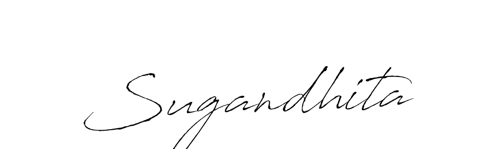 How to make Sugandhita signature? Antro_Vectra is a professional autograph style. Create handwritten signature for Sugandhita name. Sugandhita signature style 6 images and pictures png