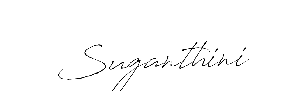 You should practise on your own different ways (Antro_Vectra) to write your name (Suganthini) in signature. don't let someone else do it for you. Suganthini signature style 6 images and pictures png