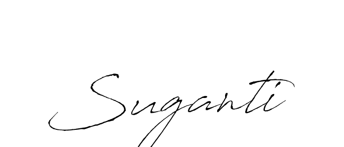 How to make Suganti name signature. Use Antro_Vectra style for creating short signs online. This is the latest handwritten sign. Suganti signature style 6 images and pictures png