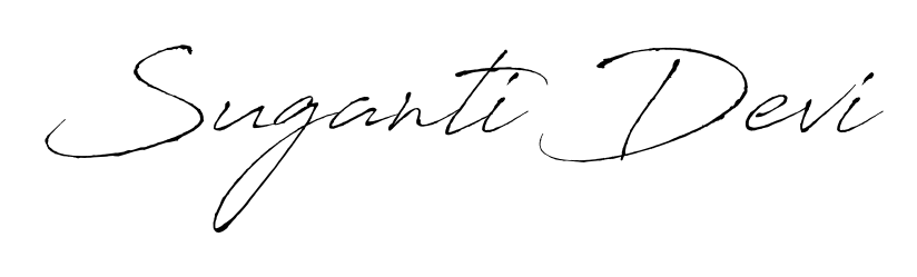 Create an unforgettable impression when signing with Suganti Devi name styled in Antro_Vectra typography. 100% free online generator. Suganti Devi signature style 6 images and pictures png