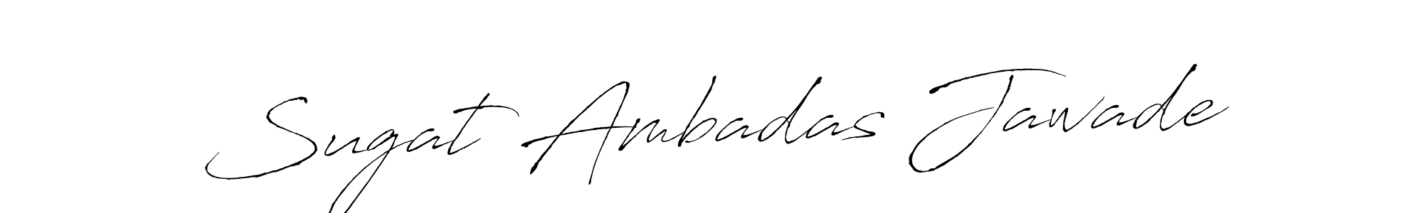 Sugat Ambadas Jawade stylish signature style. Best Handwritten Sign (Antro_Vectra) for my name. Handwritten Signature Collection Ideas for my name Sugat Ambadas Jawade. Sugat Ambadas Jawade signature style 6 images and pictures png