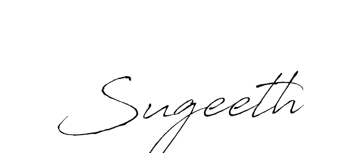 Also we have Sugeeth name is the best signature style. Create professional handwritten signature collection using Antro_Vectra autograph style. Sugeeth signature style 6 images and pictures png