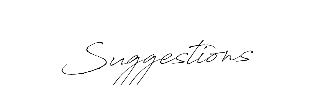 How to make Suggestions name signature. Use Antro_Vectra style for creating short signs online. This is the latest handwritten sign. Suggestions signature style 6 images and pictures png