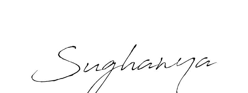 How to make Sughanya signature? Antro_Vectra is a professional autograph style. Create handwritten signature for Sughanya name. Sughanya signature style 6 images and pictures png