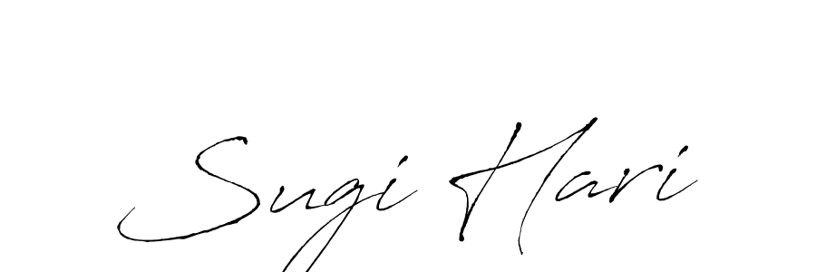 Create a beautiful signature design for name Sugi Hari. With this signature (Antro_Vectra) fonts, you can make a handwritten signature for free. Sugi Hari signature style 6 images and pictures png