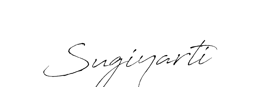 Make a beautiful signature design for name Sugiyarti. With this signature (Antro_Vectra) style, you can create a handwritten signature for free. Sugiyarti signature style 6 images and pictures png