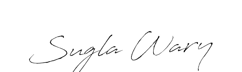 How to make Sugla Wary name signature. Use Antro_Vectra style for creating short signs online. This is the latest handwritten sign. Sugla Wary signature style 6 images and pictures png
