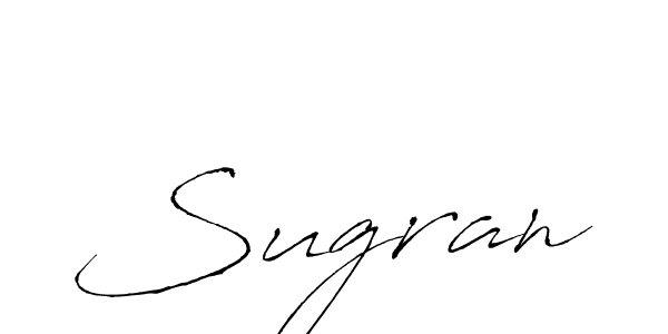 Use a signature maker to create a handwritten signature online. With this signature software, you can design (Antro_Vectra) your own signature for name Sugran. Sugran signature style 6 images and pictures png
