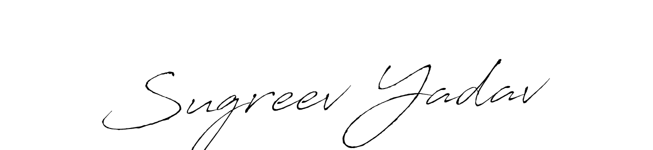 You should practise on your own different ways (Antro_Vectra) to write your name (Sugreev Yadav) in signature. don't let someone else do it for you. Sugreev Yadav signature style 6 images and pictures png