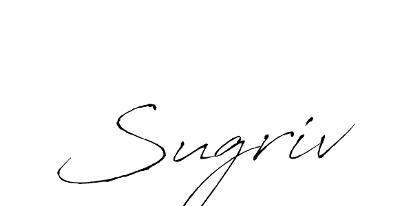 Use a signature maker to create a handwritten signature online. With this signature software, you can design (Antro_Vectra) your own signature for name Sugriv. Sugriv signature style 6 images and pictures png