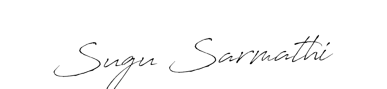 You should practise on your own different ways (Antro_Vectra) to write your name (Sugu Sarmathi) in signature. don't let someone else do it for you. Sugu Sarmathi signature style 6 images and pictures png