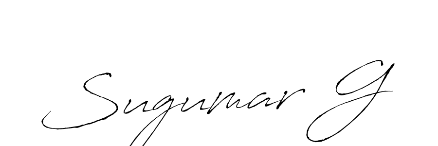 This is the best signature style for the Sugumar G name. Also you like these signature font (Antro_Vectra). Mix name signature. Sugumar G signature style 6 images and pictures png