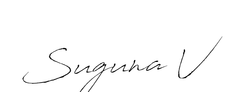 It looks lik you need a new signature style for name Suguna V. Design unique handwritten (Antro_Vectra) signature with our free signature maker in just a few clicks. Suguna V signature style 6 images and pictures png